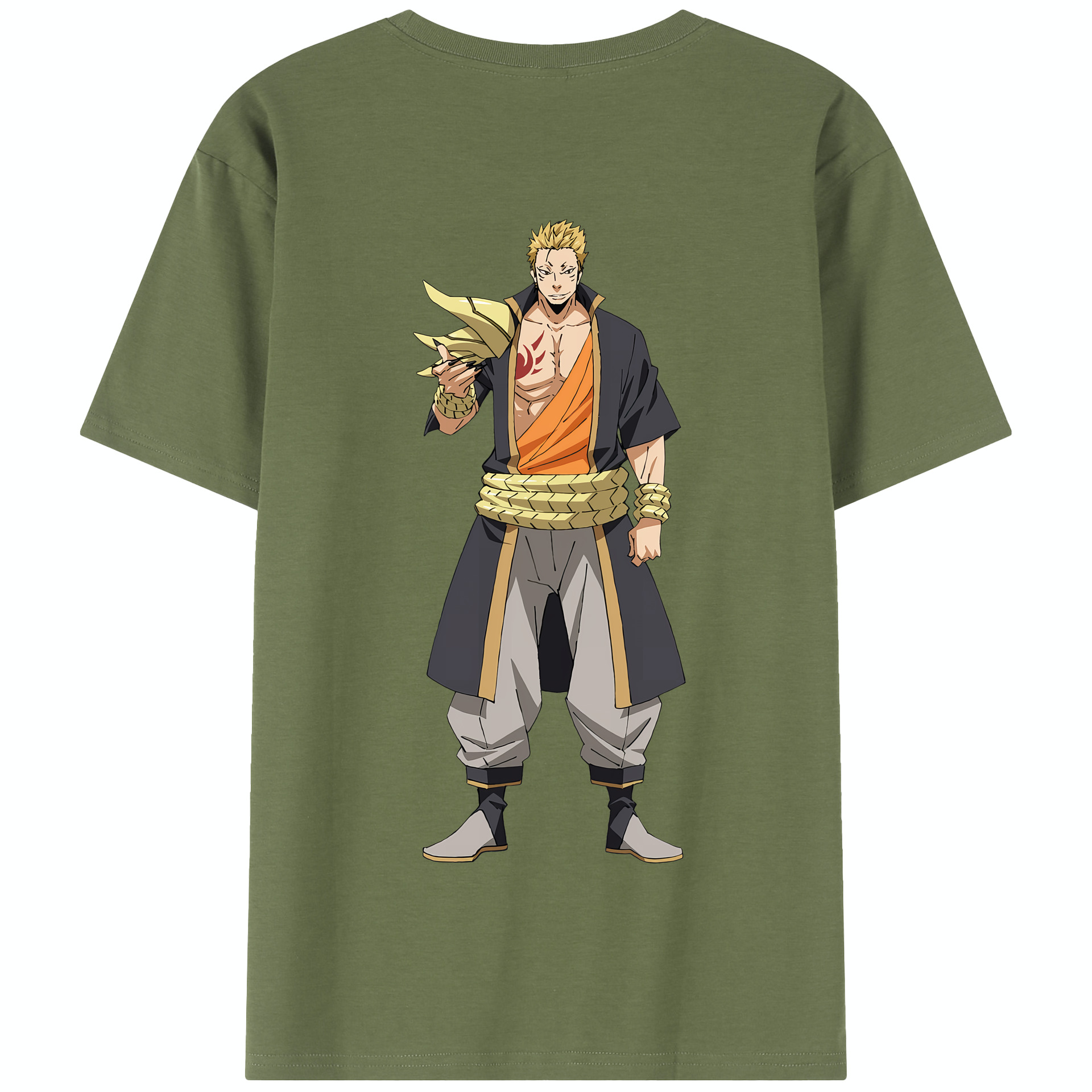 （画像用） 転スラ Regarding Reincarnated to Slime 綿100％半袖Tシャツ（背面プリント）